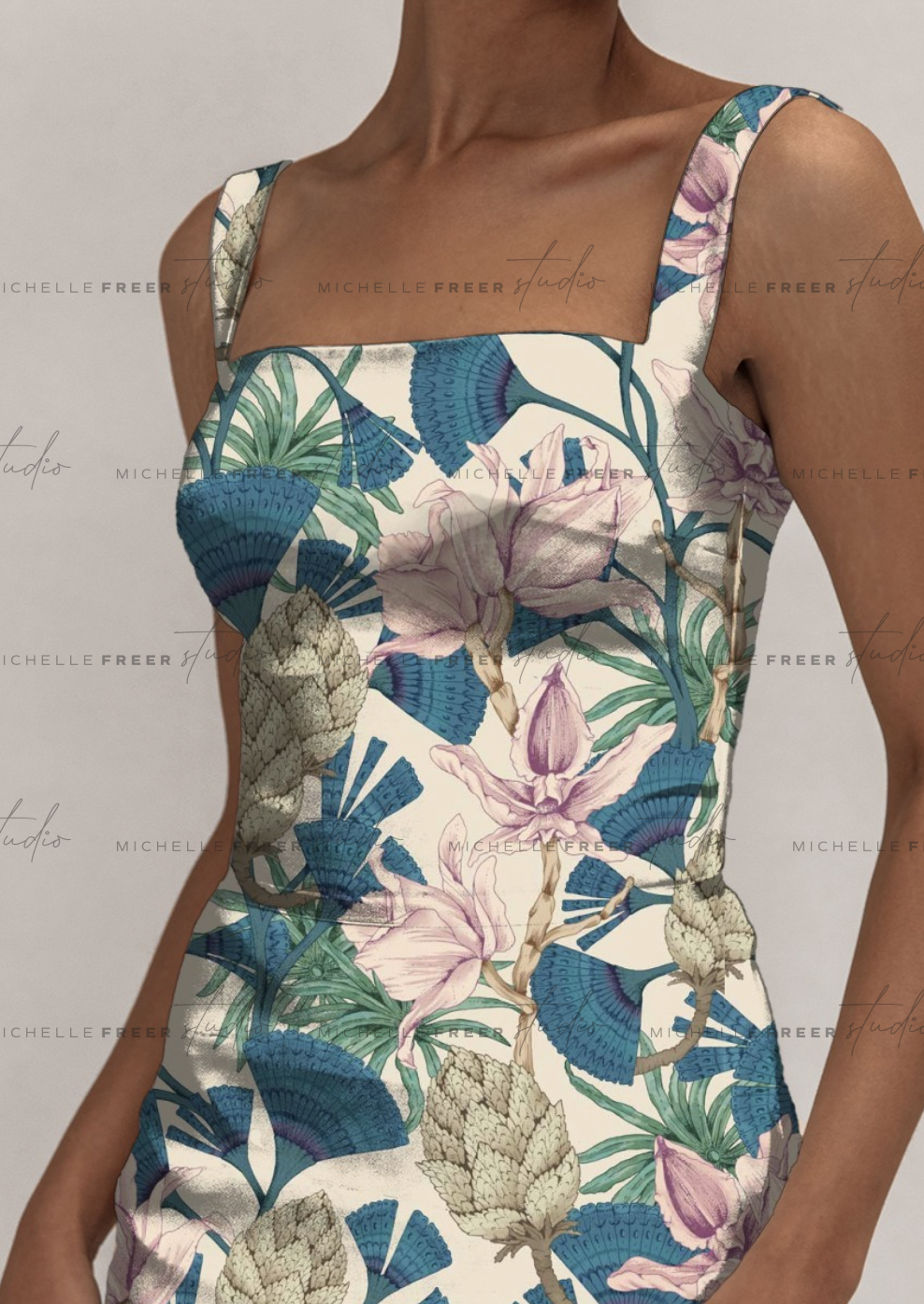 Botanical Floral Print Designs for Fashion & Interiors by Michelle Freer